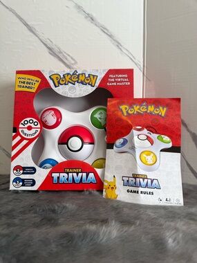 Pokemon Trainer Trivia Electronic Game - Red, White, Blue, Green, Yellow